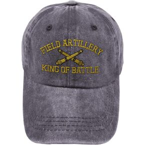 Vintage Washed Hat Us Army Field Artillery B Embroidery Dad for Men & Women