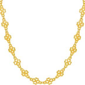 LIFETIME JEWELRY Good Luck Chain Necklace for Women and Men 24k Real Gold Plated