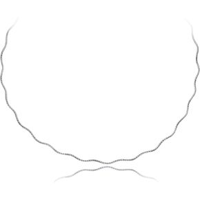 قلادة بلينغ فور يور باك من الفضة الإسترلينية 1.5 ملم إيطالية متموجة أوميغا، 16 بوصة - 20 بوصة in Kuwait
