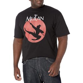 Disney Big & Tall Princesses Mulan Warrior Men's Tops Short Sleeve Tee Shirt
