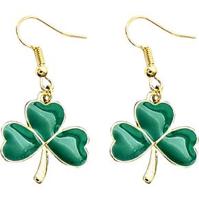 St. Patrick's Day Earrings for Women Girls Shamrock Irish Earrings Hat Green Earrings for Irish Holiday