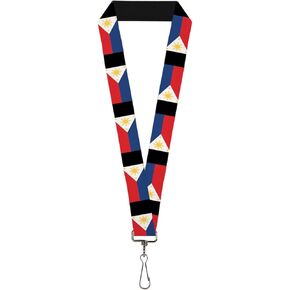 Buckle-Down Lanyard-1.0"-Philippines Flags