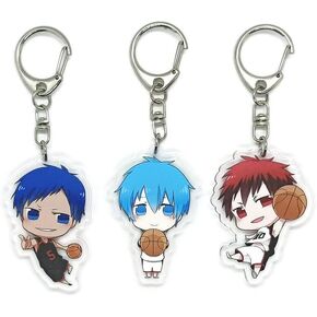 EBTY DREAMS Inc. - Set of 3 Kuroko's Basketball Acrylic Keychain Kuroko Tetsuya, Kagami Taiga, Aomine Daiki v2
