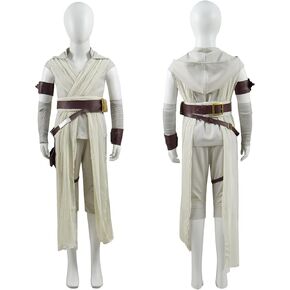 Forwacos Kids Rey زي البنات Jedi Robe الزي الفاخر البدلة العلوية والسراويل مع حزام مجموعة كاملة من الملابس للهالوين in Kuwait