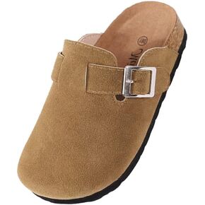 Kids Clogs for Girls Boys Cute Slip-on Slippers Classic Sued e Cor k Footbed Sandals Potato Shoes