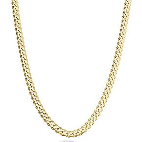 Mens Womens 3mm Curb Chain Cuban Link Chain 18K Gold plated Stainless Steel Necklace,Fashion Jewelry,Wear Alone or with Pendant,18-26 Inch