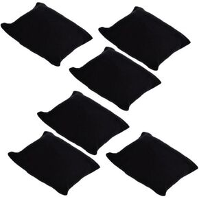 10Pc Velvet Pillow Bracelet, Watch, Bangle Jewelry Display Stand Set (10pcs Black)
