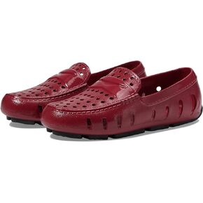 Floafers Kids Prodigy Driver EVA Loafers (Toddler/Little Kid/Big Kid) Red Patent/Black 4 Big Kid M