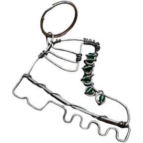 JIM GREEN Freedom Keychain-Collected Snares are Reworked into a Handmade Symbol of Hope Forming our Collected Snare Keychains