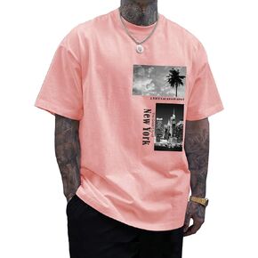 SOLY HUX Men's Letter Graphic Tees Short Sleeve Crewneck Casual Vintage T Shirts Tops