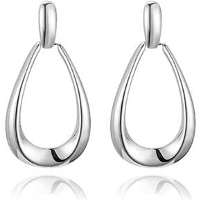 14K Gold Plated Dangle Earrings for Women Long Teardrop Dangling Statement Trendy Earrings Jewelry for Birthday Party Gift