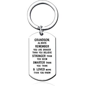 سلسلة مفاتيح حفيد الرجال الصبي الكلب، أنت أكثر شجاعة وقوة وأذكى مما تعتقد in Kuwait