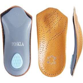 Plantar Fasciitis Arch Support Insoles with Metatarsal Pad Heel Cushion,3/4 Length Shoe Inserts for Men and Women - Orthotic Inserts - Flat Feet Heel Spur Pain Relief Shoe Inserts