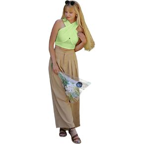 Criss Cross Halter Neck Tops for Women 2023 Summer Wrap Crop Top Sexy Going Out Y2k Tops Backless Cami Tank Bustier Corset