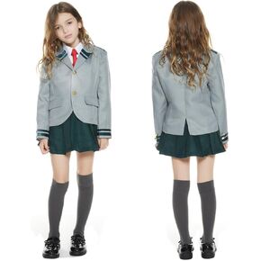 Seaehey Kids Ochaco Uraraka Tsuyu School Uniform Cosplay Costume Girls