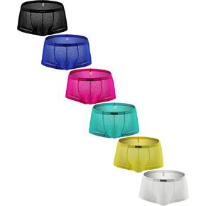 ملابس داخلية مثيرة للرجال من Hanhepee شفافة من خلال ملابس داخلية منتفخة وسروال داخلي من الدانتيل الناعم in Kuwait