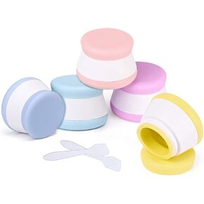 AOUTACC 5 Pack TSA Approved Travel Bottles Sets, 3 Ounce Leakproof Silicone Toiletry Tubes Travel Containers Travel Size Bottles Liquid Portable Leakproof for Shampoo Lotion Toiletries