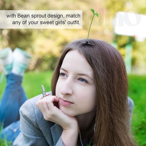 Framendino, 10 Pack Funny Bean Sprout Hair Clips Plant Grass Hair Barrette for Women Girls in Saudi Arabia