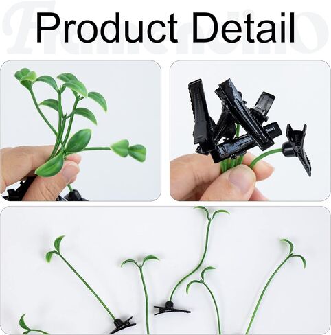 Framendino, 10 Pack Funny Bean Sprout Hair Clips Plant Grass Hair Barrette for Women Girls in Saudi Arabia