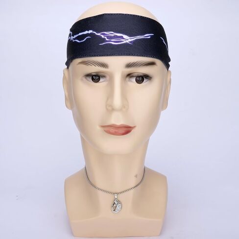 BK.Fangwoo Horseshoe Necklace and Headband Costume Accessories Horse pendant Necklace Lightning Headband Mens Movie Cosplay Party in Saudi Arabia