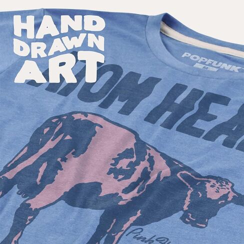 Popfunk Official Pink Floyd Adult Unisex Classic Ring-Spun T-Shirt Collection in Kuwait