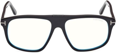 نظارة توم فورد FT 5901 -B-N 001 أسود لامع، Eco، شعار t/Blue Block Len in Saudi Arabia