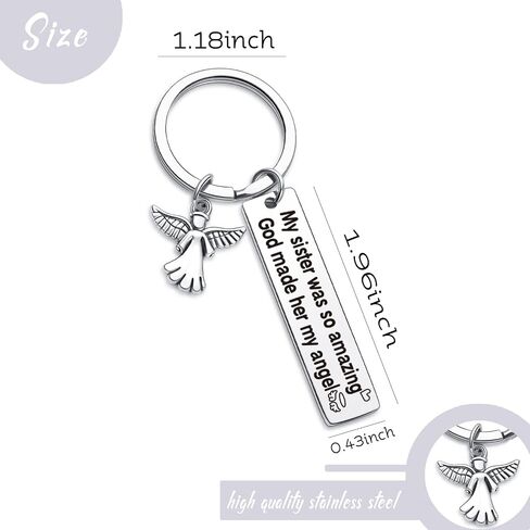 Sister Sympathy Keychain Bereavement Keychain In Memory Of Sister Gift Sister Sympathy Jewelry in Saudi Arabia