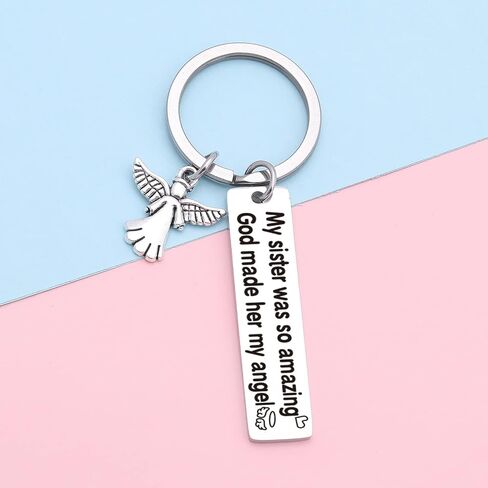 Sister Sympathy Keychain Bereavement Keychain In Memory Of Sister Gift Sister Sympathy Jewelry in Saudi Arabia