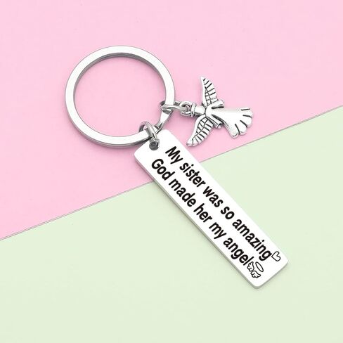 Sister Sympathy Keychain Bereavement Keychain In Memory Of Sister Gift Sister Sympathy Jewelry in Saudi Arabia