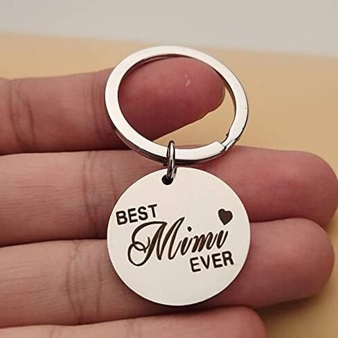 Christmas Birthday Gift for Mimi Gigi Keychain Gifts for Women Grandma Best Gigi Mimi Ever Keyring for Gigi Mimi in Kuwait