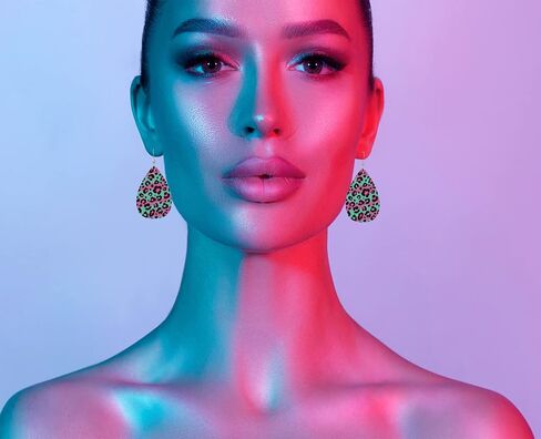 Earrings For Women,Leather Earrings Dangle Lightweight Teardrop Earrings Jewelry For Women Girls in Saudi Arabia