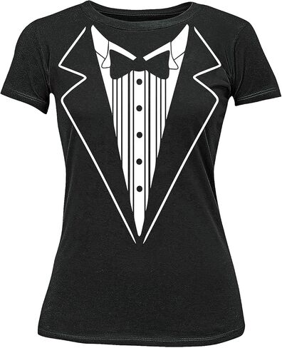 P&B Tuxedo White Funny Women's T-Shirt in Kuwait