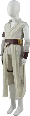 Forwacos Kids Rey زي البنات Jedi Robe الزي الفاخر البدلة العلوية والسراويل مع حزام مجموعة كاملة من الملابس للهالوين in Kuwait