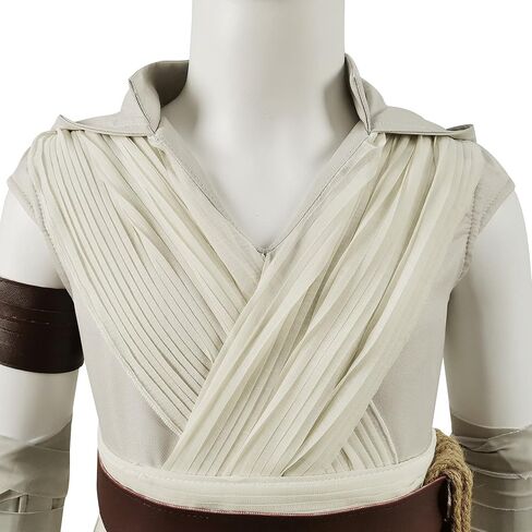 Forwacos Kids Rey زي البنات Jedi Robe الزي الفاخر البدلة العلوية والسراويل مع حزام مجموعة كاملة من الملابس للهالوين in Kuwait