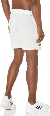 adidas Men's Club Stretch-Woven Tennis Shorts, White/Black, X-Large in Saudi Arabia