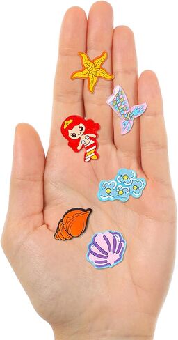 مورتد دلايات لتزيين الاحذية بتصميم حورية البحر، 12 قطعة من دلايات المحيط المرجاني لتزيين سوار المعصم، اكسسوارات حلي احذية من بلاستيك PVC لهدايا الحفلات والعطلات واعياد الميلاد in Kuwait