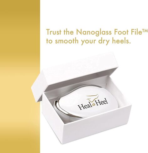 Heal A Heel Silicone Heal Cups Size M + NanoGlass Foot File | Natural Dry Heel Solution | Comfortable and Durable Heel Cup for Cracked Heel Treatment in Saudi Arabia