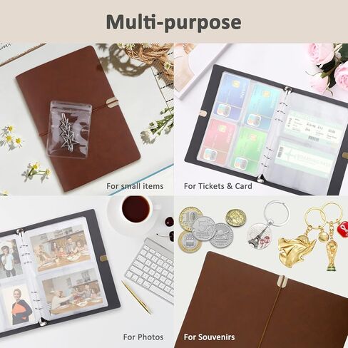 2 Pack Jewelry Organizer, Jewelry Storage Book with Pockets, PU Leather Earrings Travel Album for Ring, Necklace, Bracelets (100 Grids+100 Anti-Oxidation PVC Bags+80 Earring Cards+20 Necklace Cards) in Kuwait