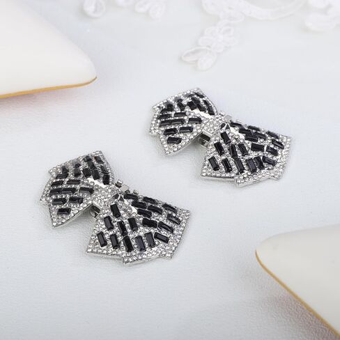 2 قطعة سباركلي القوس مشابك الأحذية انفصال إبزيم حذاء ديكور حجر الراين مشابك للأحذية السحر اكسسوارات للنساء حفل زفاف in Kuwait