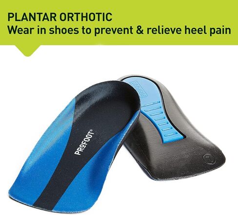PROFOOT Plantar Fasciitis Pain Relief Kit with Shoe Insoles, Arch Support Cushions, Compression Sleeve & Foot Massage Ball, Men's Size 8-13 (4 Piece Set) in Kuwait
