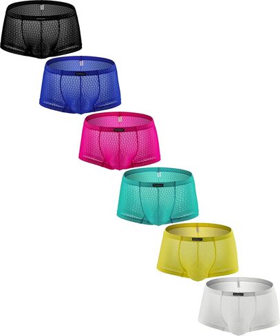 ملابس داخلية مثيرة للرجال من Hanhepee شفافة من خلال ملابس داخلية منتفخة وسروال داخلي من الدانتيل الناعم in Kuwait