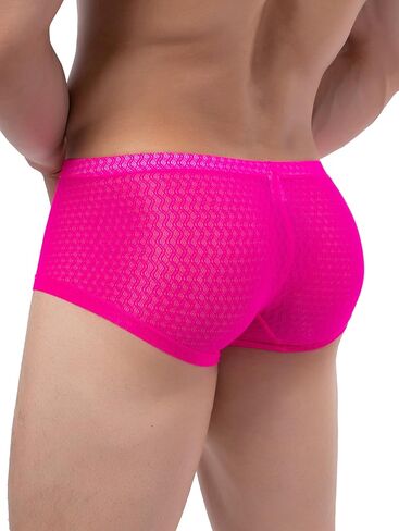 ملابس داخلية مثيرة للرجال من Hanhepee شفافة من خلال ملابس داخلية منتفخة وسروال داخلي من الدانتيل الناعم in Kuwait