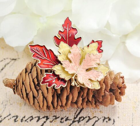 Gyn&Joy Maple leaf brooch pin in Saudi Arabia