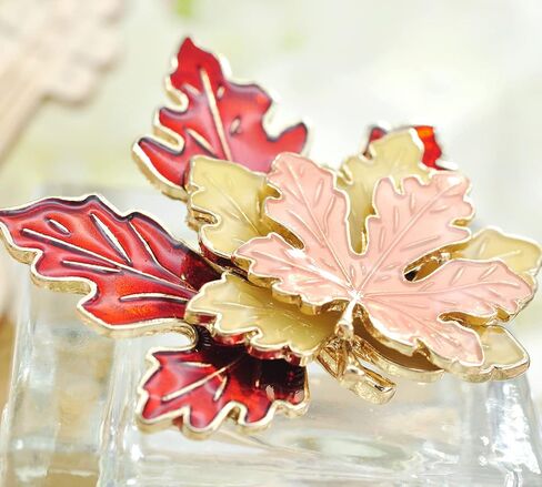 Gyn&Joy Maple leaf brooch pin in Saudi Arabia