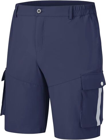 شورت Tyhengta الرجالي القابل للتمدد في الهواء الطلق سريع الجفاف بشريط عاكس للمشي لمسافات طويلة والتخييم والسفر والصيد in Kuwait