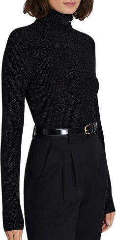 Club Monaco Women's Julie Lurex Turtleneck in Saudi Arabia