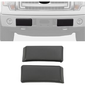 ECOTRIC for 2009-2014 Ford F150 Front Bumper License Plate Holder Frame Mounting Bracket Black, Replacement for # 9L3Z17A385A FO1068134 9L3Z-17A385-A