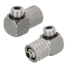 MECCANIXITY Aluminum Cooling Head M6 Elbow Radiator Heatsink System Alloy Water Cooling Block for Computer Cellphone CPU Liquid Water Cooler Accessories
