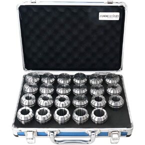 Accusize Industrial Tools 4 mm to 26 mm by 1 mm Er-40 Collet 23 Pc, 3350-0586