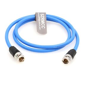 SZRMCC 12G HD SDI Video Cable BNC to BNC Male 4K Coaxial Cable LV-61S 75 ohm for ARRI RED Camera Monitor Blackmagic HyperDeck (Black,1m)